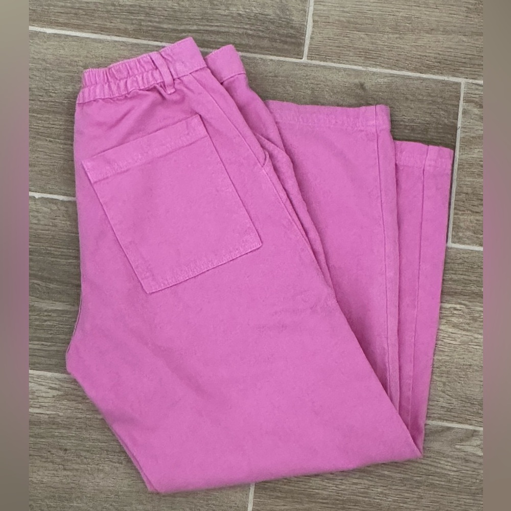 Big Bud Press Small Petite Bubble Gum Pink Elastic Back Work Pants Made USA